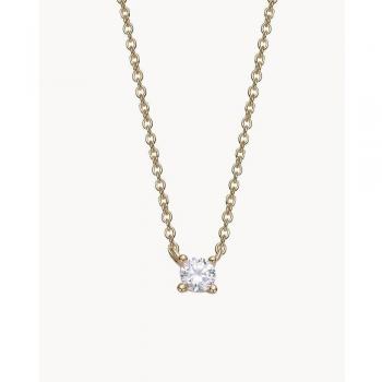 Apodemia - Collar Classic con colgante de pedrería blanca