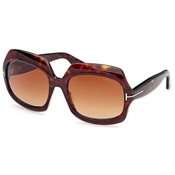 Tom Ford Gradient Brown Sunglasses Dark Havana Frame 60 MM