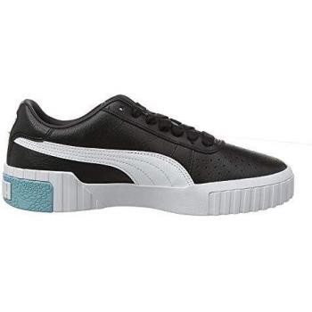 PUMA Women's Cali Jr Trainers, Black-Milky Blue, 3.5 UK