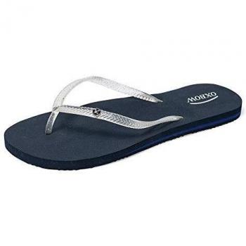 OXBOW VONG Chanclas Mujeres Marino/Plateado - 36/37 - Chanclas
