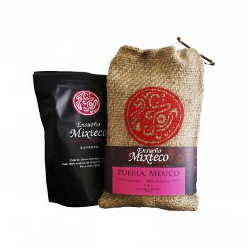 Ensueño Mixteco - Café Molido Arábica Tostado | con notas de Cacao y Almendra | Natural, Sabor Suave - Producción 100% Artesanal