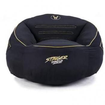 Silla Gamer Ergonómica Woxter Stinger Viscoelástica Negra y Dorada, Tela Antimanchas y Transpirable