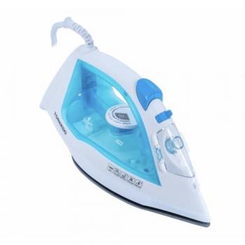 Plancha de Vapor Tornado TST-1800B Teflón 1800W Azul y Blanco