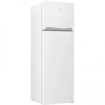 Frigorífico combinado 2 puertas BEKO 70 cm 437 L con ventilador y congelador en la parte superior - RDSE465K40WN