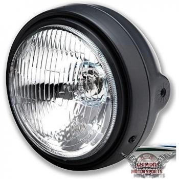 Motocicleta Faro Principal 5 3/4 pulgadas H4 Bobber Scrambler Cafe Racer umbau transparente