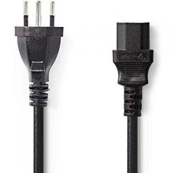 Cable de Alimentación Nedis Tipo J (Suiza) - IEC-320-C13 | 5.0 m | Negro | PVC
