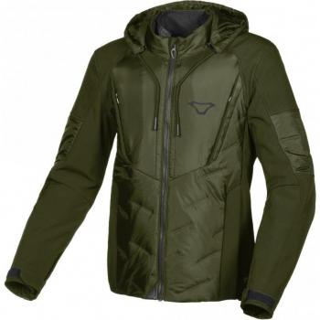 Chaqueta Softshell Macna Cocoon Verde impermeable para motocicletas (3XL)