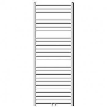 Radiador de Toallas Curvado Blanco 600x1500 mm con Conexión en Medio - No Eléctrico