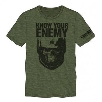 Camiseta Verde Call Of Duty IW Know Your Enemy T-2XL