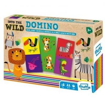 Shuffle-Into The Wild Dominó Infantil de Animales