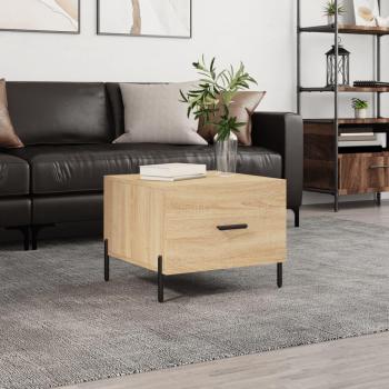 Mesa de centro Sonoma Oak 50x50x40 cm Madera contrachapada roble marrón