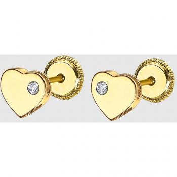 Pendientes De Bebé Corazón LG00124/5 Oro 9K