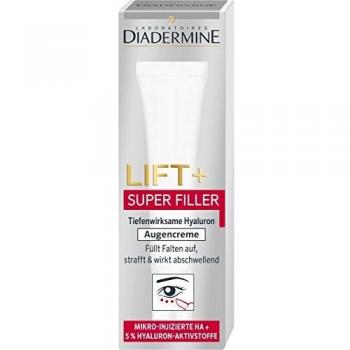 Crema de Ojos Diadermine Lift+ Super Relleno 15ml con Ácido Hialurónico Anti-Edad