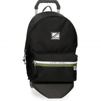 Mochila porta ordenador dos compartimentos Pepe Jeans Luca con carro