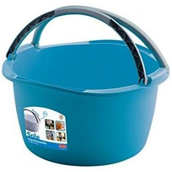 Cesto Multiuso Plástico Sole 40 cm (16 L) con Manijas y Colores Variados