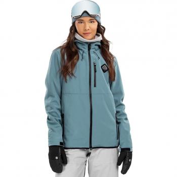 Chaqueta Softshell de Esquí y Nieve para Mujer Siroko W2 Beluga Azul Acero 2XL