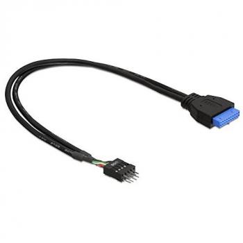 DeLOCK USB 3.0 19 pin - USB 2.0 8 pin 45cm - Cable USB