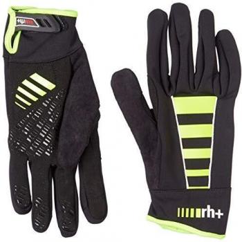 RH+ - Code Soft Shell Glove, Accessories Bike Glove Unisex - Adulto, Unisex adulto, ICX9173 917M, Black-yellow Fluo, M