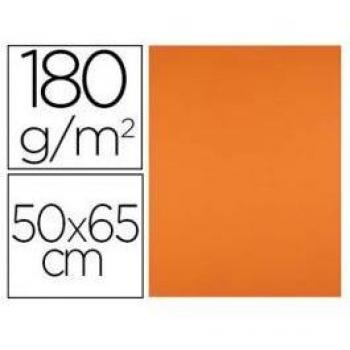 Cartulina Liderpapel 50x65 cm 180g/m2 Naranja
