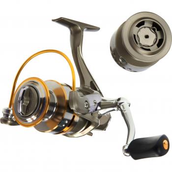 Quantum Stationärrollen Frontbremsrollen Response 440 FD - Carrete de pesca de arrastre, color multicolor