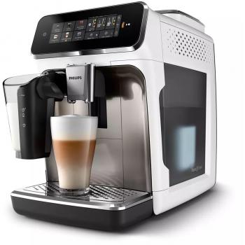 Cafetera Expreso Automática Philips EP3343/90 Serie 3300 LatteGo Chrome Blanco