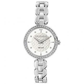 Reloj de Pulsera Trussardi T-Chain para Mujer - 28 Mm - Elegante y Sofisticado en Plata