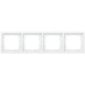 Marco de 4 elementos blanco polar Siemens Delta Style 5TG1324-0WH