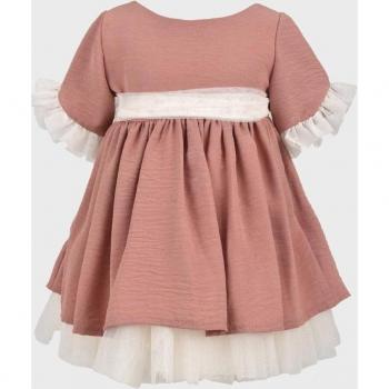 Vestido de bebé con volantes efecto arrugado - La Ormiga 1120350705