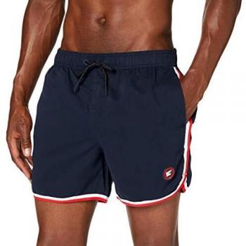 Superdry Echo Surf Racer Swim Short Pantalones Cortos, Azul