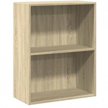 Librería 2 estantes Sonoma Oak 60x30x76,5 cm madera multicapa