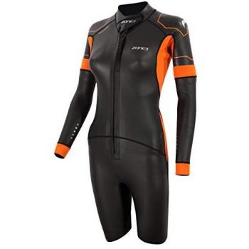 Traje de Neopreno para Mujer Zone3 Versa Swimrun Negro Naranja - Talla L