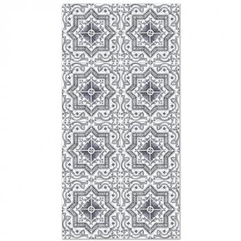 Alfombra Vinílica Hidráulica Toledo Gris 100x140 cm - Antideslizante e Ignífuga para Cocina y Salón
