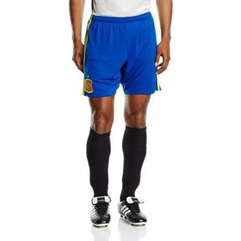 adidas FEF H SHO Pantalón Corto Selección Española de Futbol 1ª Equipación 2016/2017, Hombre, Azul/Amarillo/Rojo