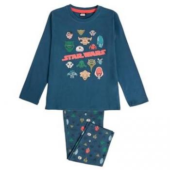 Pijama Largo de Algodón para Niño Alien Species Disney en Color Azul