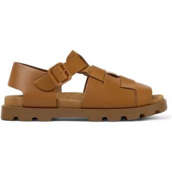 CAMPER Brutus Sandal - Men's Brown Leather Sandals in Size 43