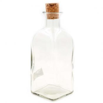 Botella de Cristal con Tapón de Corcho - Frasca Natural disponible en tamaños diferentes, ideal para agua u otros líquidos, reutilizable y fácil de limpiar, perfecta para hostelería y celebraciones
