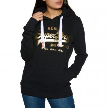Superdry - Sudadera con Capucha - para Hombre Negro Negro