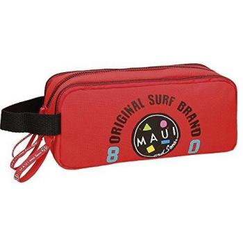 Maui and Sons Cali Neceser de Viaje, 22 cm, 1.98 Litros, Rojo