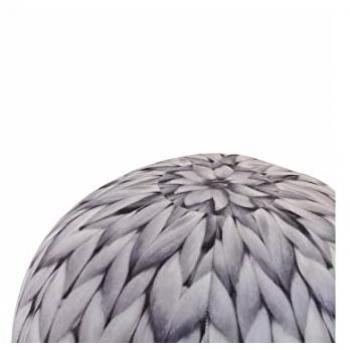 Cojín para suelo de poliéster gris 43 x 41 x 34,5 cm marca Item