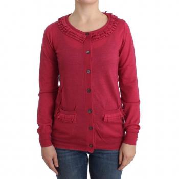 John Galliano Pink Wool Cardigan - Size M