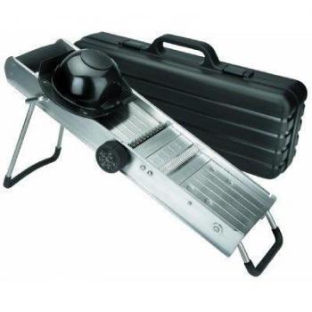 Lacor 60357 - Mandolina Inox con protector con cuchillas giratorias