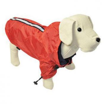 Chubasquero Impermeable Reflectante para Perros NYC Rojo Talla Pequeña