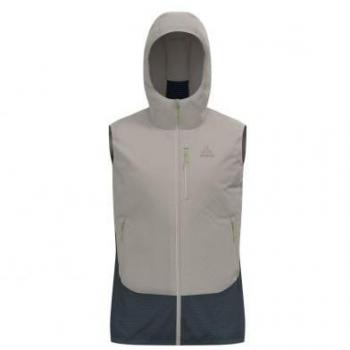 Odlo Ascent Hybrid Insulated Chalecos Para Correr Hombres - Plateado, Gris Oscuro