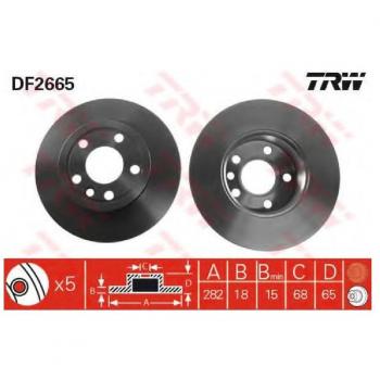 TRW DF2665 Brake Disc