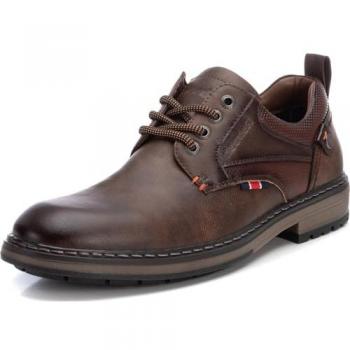 Zapato de Hombre Refresh 172154 Marrón con Cordones y Suela de Goma, Talla 41
