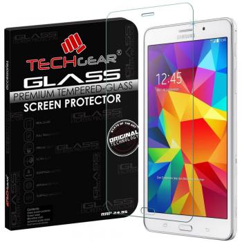 TECHGEARA® Samsung Galaxy Tab 4 7.0 Inch with WiFi SM-T230 GLASS Edition Genuine Tempered Glass Screen Protector Guard Cover