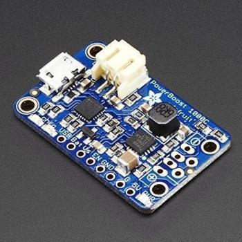 Adafruit PowerBoost 1000 Charger - Rechargeable 5V Lipo USB Boost @ 1A - 1000C