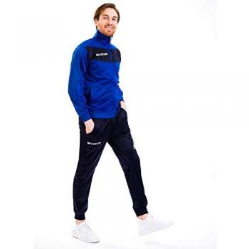 Givova Chándal Visa Hombre Multicolor (Azul claro/Azul) 5XS Azul, Negro