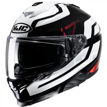 HJC Casco Integral i71 Enta Negro Blanco Rojo (L)