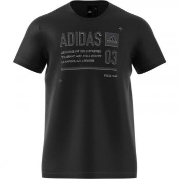 Adidas Lineage ID (Manga Corta Camiseta, otoño/Invierno, Hombre, Color Negro, tamaño Large